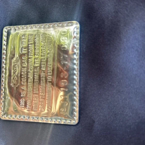 COACH Poppy Large Metallic Outline Signature Glam Tote~2011 $498 Style 17890 (No - Picture 5 of 8